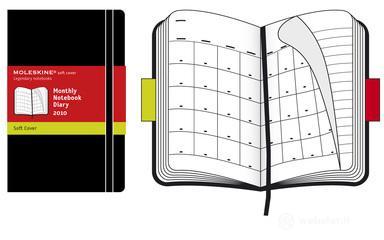 Moleskine pocket monthly. Agenda mensile 2010 copertina morbida nera