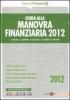 Guida alla manovra finanziaria 2012
