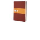 Moleskine extra large. Set 3 quadernetti a righe copertina rossa