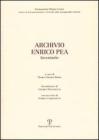 Archivio Enrico Pea. Inventario