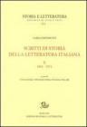 Scritti di storia della letteratura italiana vol.2