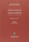 Leges Salicae ripuariae, longobardorum baioariorum, Caroli Magni. Con CD-Rom