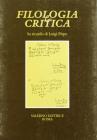 In ricordo di Luigi Firpo. Fascicolo speciale di �Filologia e Critica�