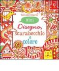 Disegno, scarabocchio e coloro. Mini. Rosso