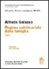 Regime patrimoniale della famiglia vol.1