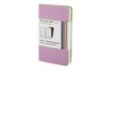 Moleskine extra small. Set 2 taccuini Volant a pagine a righe copertina rosa