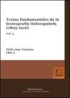 Textos fundamentales de la lexicografia italoespa�ola (1805-1916)