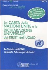 La carta delle Nazioni Unite e la Dichiarazione universale dei diritti delluomo. E-book