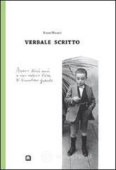 Verbale scritto Verbale scritto