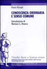 Conoscenza ordinaria e senso comune. E-book