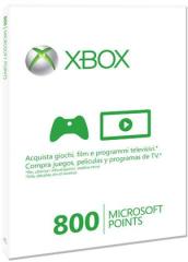 MICROSOFT X360 Live 800pt Card Sleeved