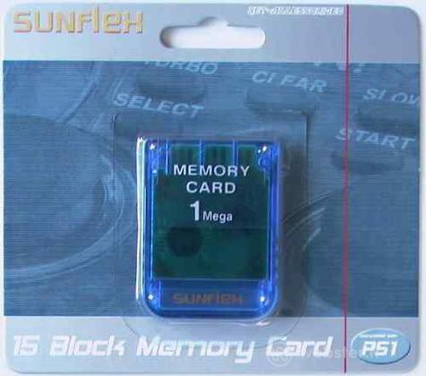 PS Memory Card 1 Mb SUNFLEX PS Memory Card 1 Mb SUNFLEX