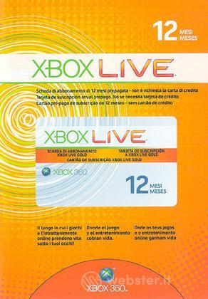 MICROSOFT X360 Live Gold Card 12 Mesi MICROSOFT X360 Live Gold Card 12 Mesi