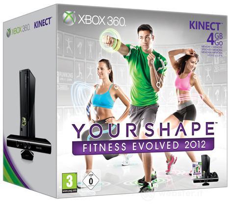 XBOX 360 4GB +Kinect+Your Shape 2012 XBOX 360 4GB +Kinect+Your Shape 2012