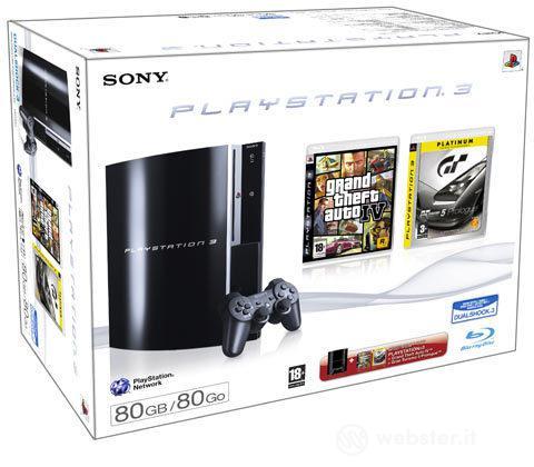 Playstation 3 80 Gb + GTA IV + GT5 Prol. Playstation 3 80 Gb + GTA IV + GT5 Prol.