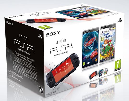 PSP E1000 + Cars 2 + Geronimo Stilton PSP E1000 + Cars 2 + Geronimo Stilton