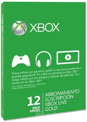 MICROSOFT X360 Live Gold Card 12 Mesi MICROSOFT X360 Live Gold Card 12 Mesi