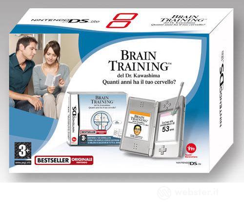 Nintendo DS Lite - Silver + Brain Train. Nintendo DS Lite - Silver + Brain Train.