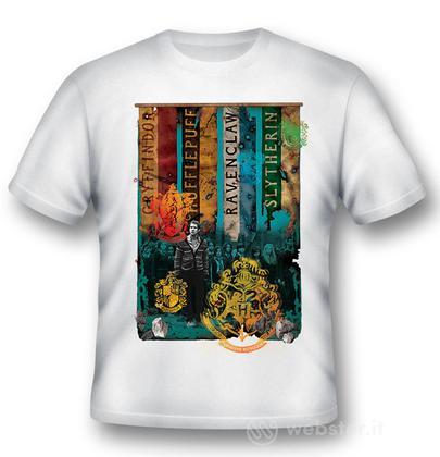 T-Shirt Hogwarts Houses Black S T-Shirt Hogwarts Houses Black S