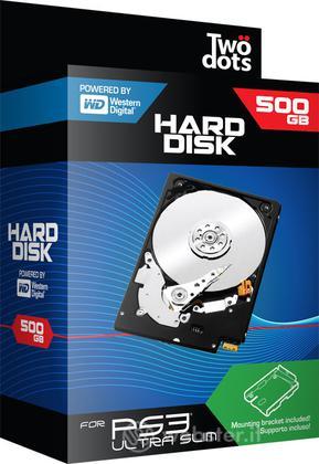 TWO DOTS HDD 500GB con supporto PS3 TWO DOTS HDD 500GB con supporto PS3