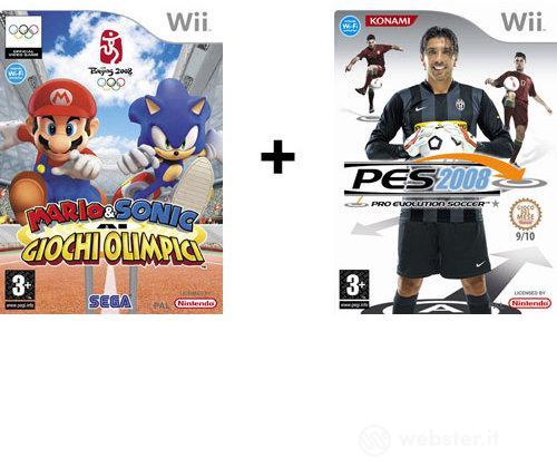 Mario & Sonic Alle Olimpiadi + PES 2008 Mario & Sonic Alle Olimpiadi + PES 2008