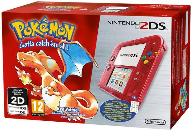 Nintendo 2DS Rosso + Pokemon Rosso Nintendo 2DS Rosso + Pokemon Rosso