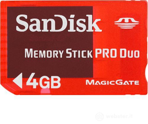 Sandisk Memory Stick Pro Duo Gaming 4GB Sandisk Memory Stick Pro Duo Gaming 4GB