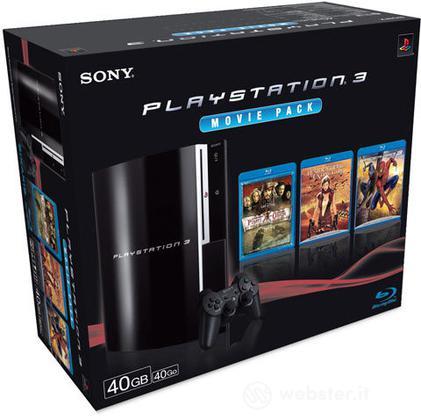 Playstation 3 40 Gb + 3 Film BD Playstation 3 40 Gb + 3 Film BD