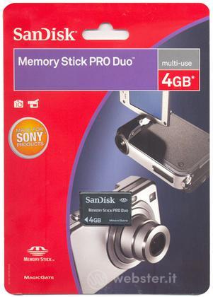 PSP SanDisk Memory Stick Pro Duo 4 Gb PSP SanDisk Memory Stick Pro Duo 4 Gb