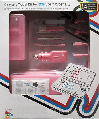 Kit 14 in 1 Travel Rosa 3DS DSI DSLITE Kit 14 in 1 Travel Rosa 3DS DSI DSLITE