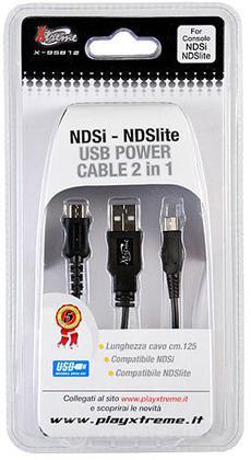 DSi NDSLite USB Power Cable 2 in 1 - XT DSi NDSLite USB Power Cable 2 in 1 - XT