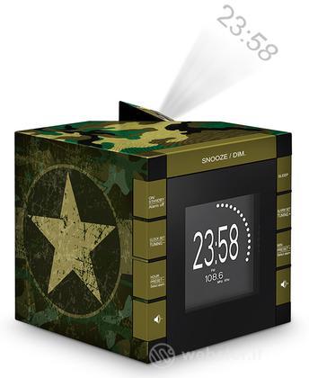 BB Radiosveglia Con Proiettore Camoufla. BB Radiosveglia Con Proiettore Camoufla.