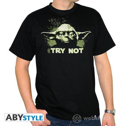 T-Shirt Star Wars - Yoda Try M T-Shirt Star Wars - Yoda Try M